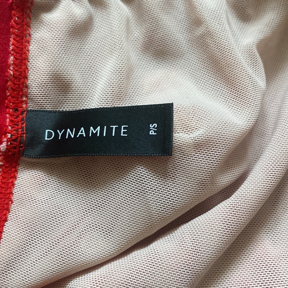 Dynamite Red Bandeau Top S - Picture 2 of 3